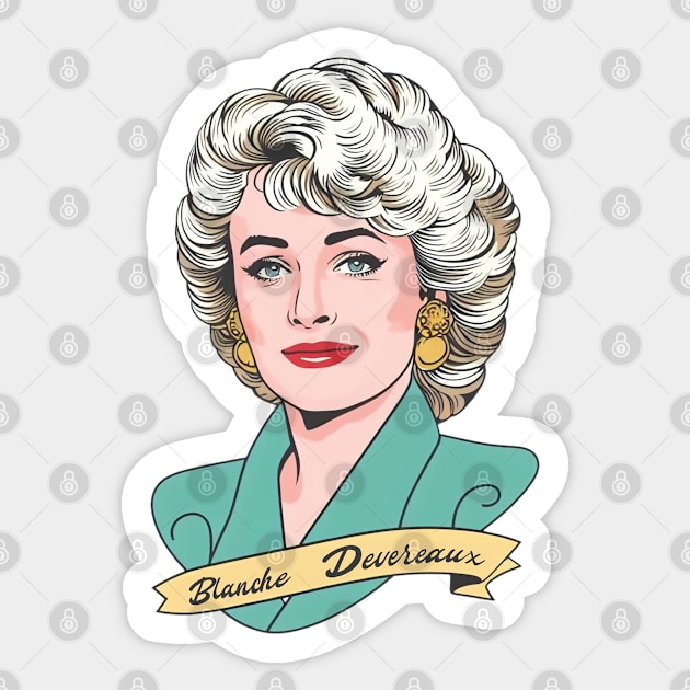 Blanche Devereaux //\\ Vintage design Sticker by Trendsdk